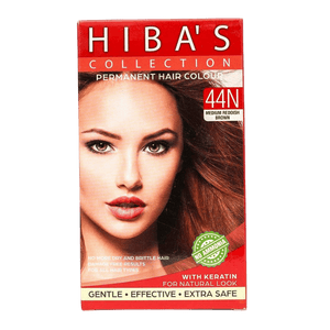 Hiba's Collection Hair Color 44N Medium Reddish Brown (60-ml)