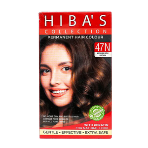 Hiba's Collection Hair Color 47N Medium Rich Brown (60-ml)