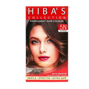 Hiba's Collection Hair Color 5N Light Brown (60-ml)