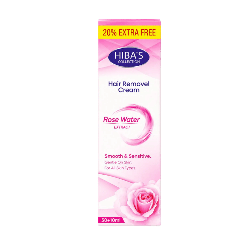 Hiba's Collection Hair Removal Cream (Rose Water Extract) 60ml