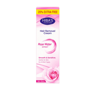 Hiba's Collection Hair Removal Cream (Rose Water Extract) 60ml