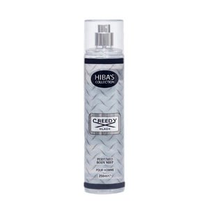 Hiba's Collection (Creedy Black Body Mist For Men) 250ml