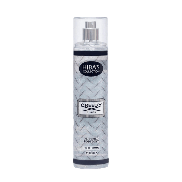 Hiba's Collection (Creedy Black Body Mist For Men) 250ml