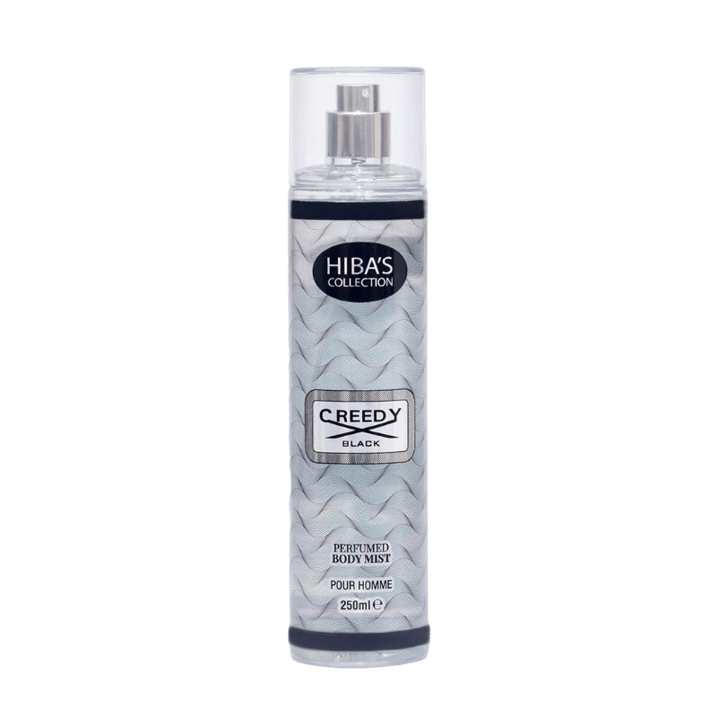 Hiba's Collection (Creedy Black Body Mist For Men) 250ml