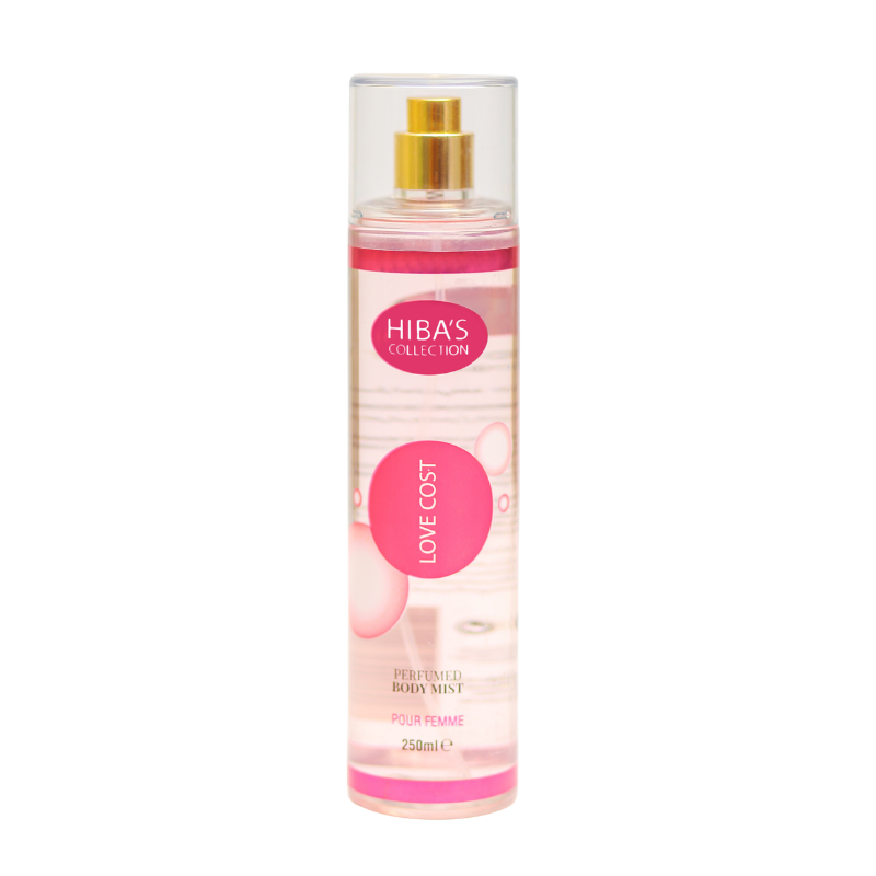 Hiba's Collection (Love Cost Pink Touch Body Mist For Women) 250ml