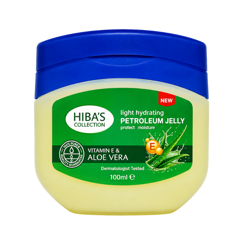 Hiba's Collection Petroleum Jelly (Vitamin E & Aloe vera 100ml)