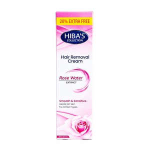Hiba's Collection Hair Removal Cream (Rose Water Extract) 120ml