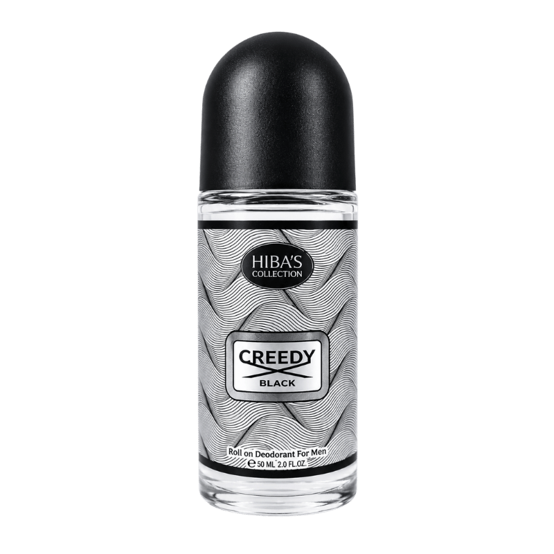 Hiba's collection (Creedy Black Roll On Deodorant For Men) 60ml
