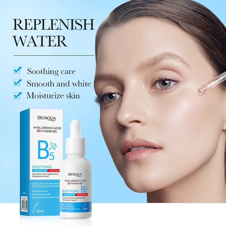 BIOAQUA Hyaluronic Acid Vitamin B5 Soothing Repair Face Serum – 30ml