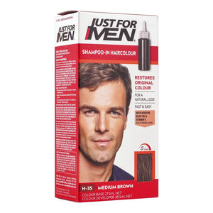 Just For Men Shampoo-In Hair Color Medium Brown H-35