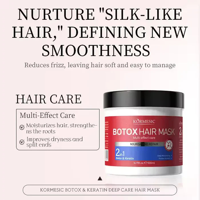 KORMESIC Natural 2 in 1 Botox Keratin Hair Mask - 500ml