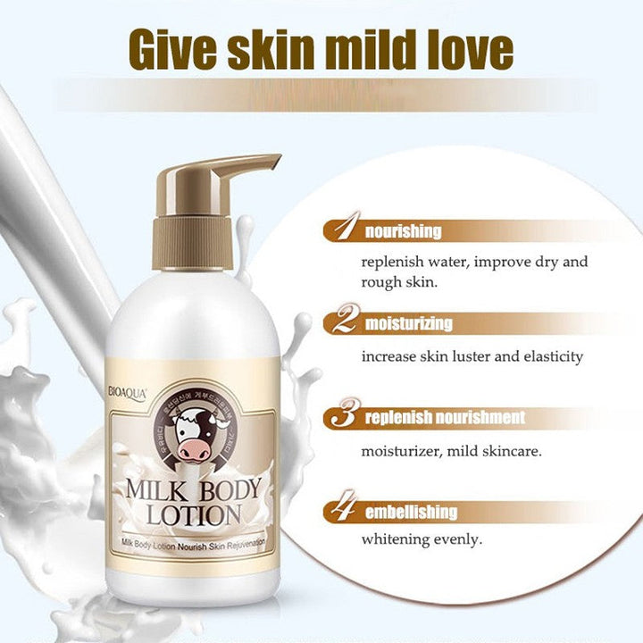 BIOAQUA Milk Whitening & Moisturizing Body Lotion – 250ml