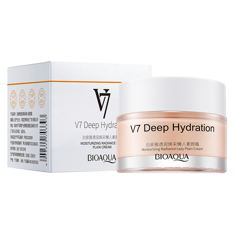 BIOAQUA V7 Lazy Cream - All-in-One Makeup Base & Moisturizer - 50g