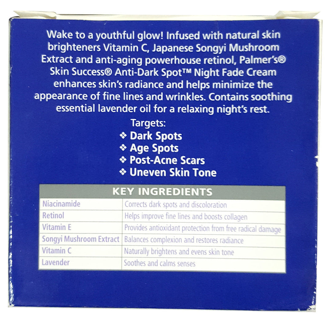 Palmer's SkinSuccess Anti-Dark Spot Fade Cream Night 75 GM
