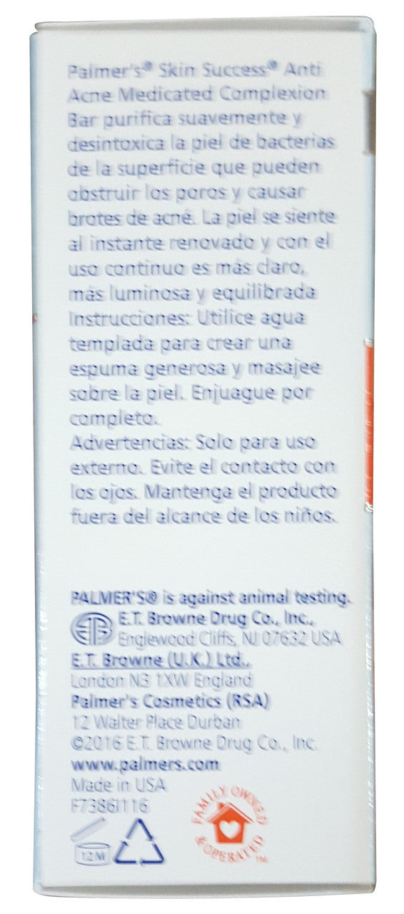 Palmer's Skin Success Anti-Acne Medicated Complexion Bar Soap 100 GM