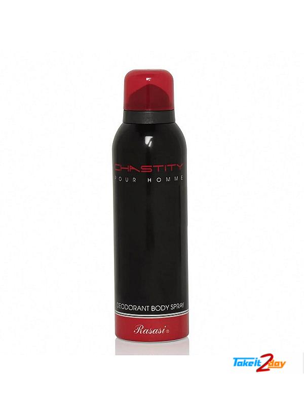 Rasasi Chastity Deodorant Body Spray For Men 200 ML
