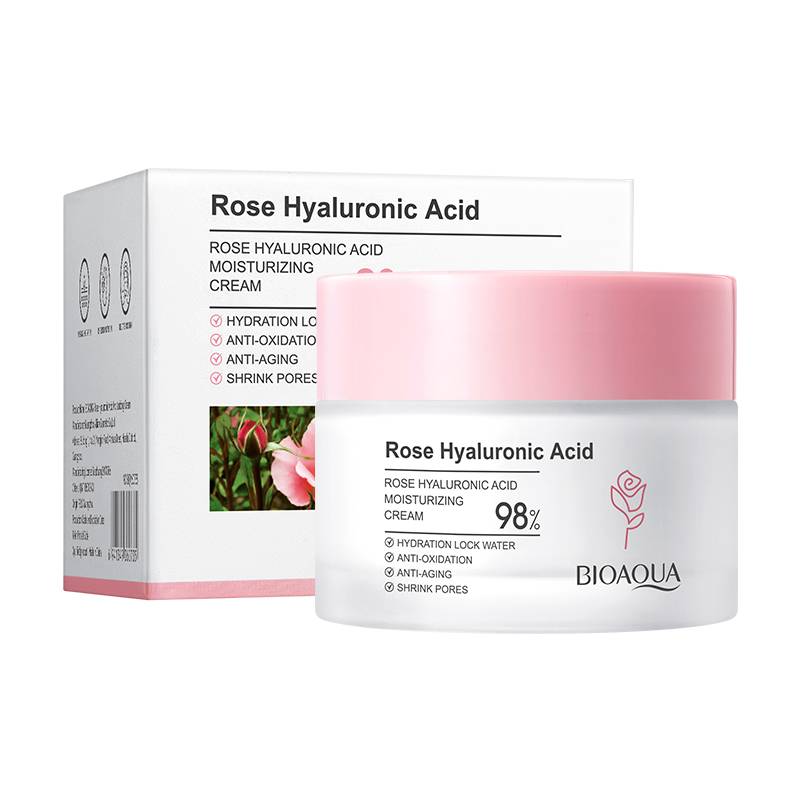 Bioaqua Rose Hyaluronic Acid Moisturizing Face Cream 50g