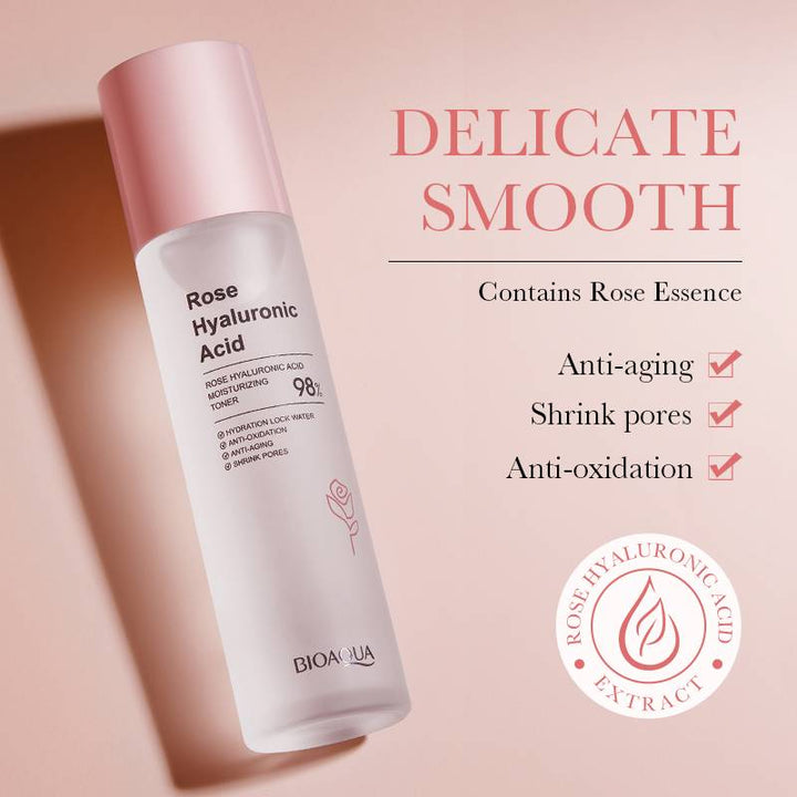 BIOAQUA Rose Hyaluronic Acid Moisturizing Anti-Aging Toner - 100ml