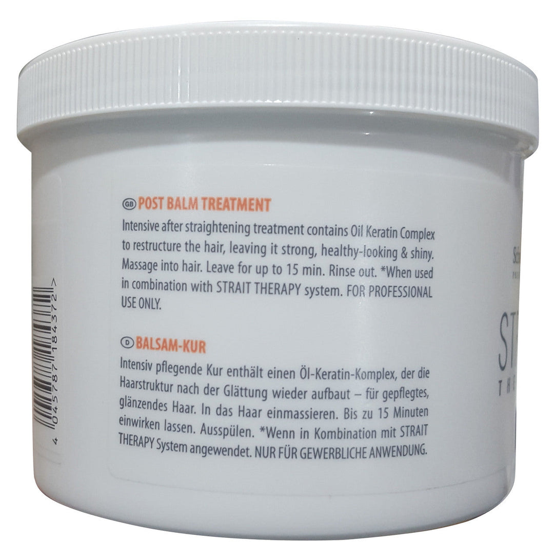 Schwarzkopf Strait Therapy Post Balm Treatment Masque 500 ML