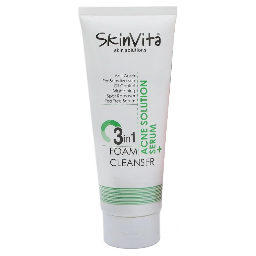 SkinVita 3 in 1 Acne Solution Serum Foam Cleanser 150 ML