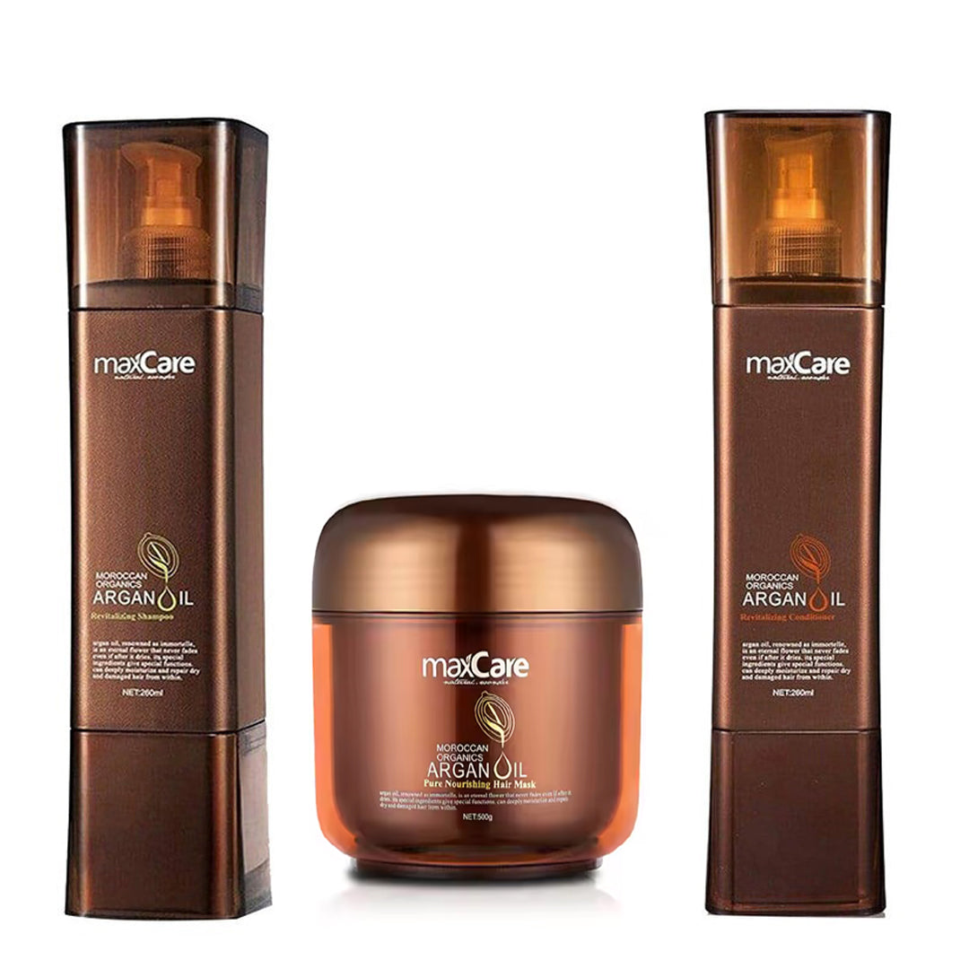 MaxCare Moroccan Organics Argan Oil Hair Care Bundle
