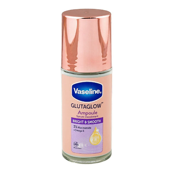 Vaseline Gluta Glow Ampoule Bright & Smooth Serum Deodorant Roll On Niacinamide + Omega 6 45 ML  online in Pakistan Beautylooks