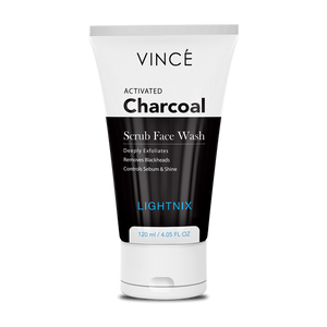 Vince Lightnix Activated Charcoal Scrub Face Wash 120 ML