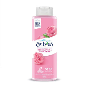 St. Ives Refreshing Rose Water & Aloe Vera Body Wash 450 ML
