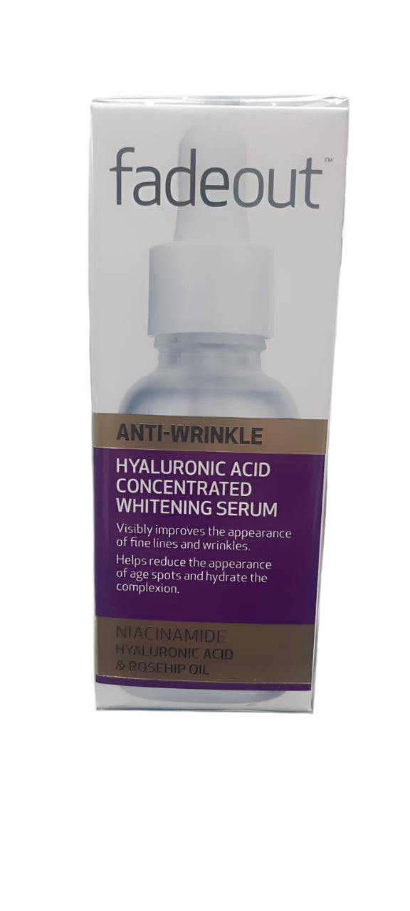 Fade Out Anti Wrinkle Hyaluronic Acid Concentrated Whitening Serum 30 ML