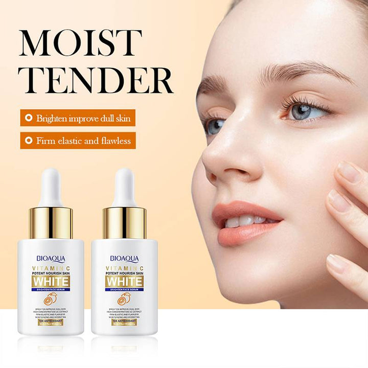 BIOAQUA Vitamin C White Brighten Face Serum - 10X Antioxidant - 30ml