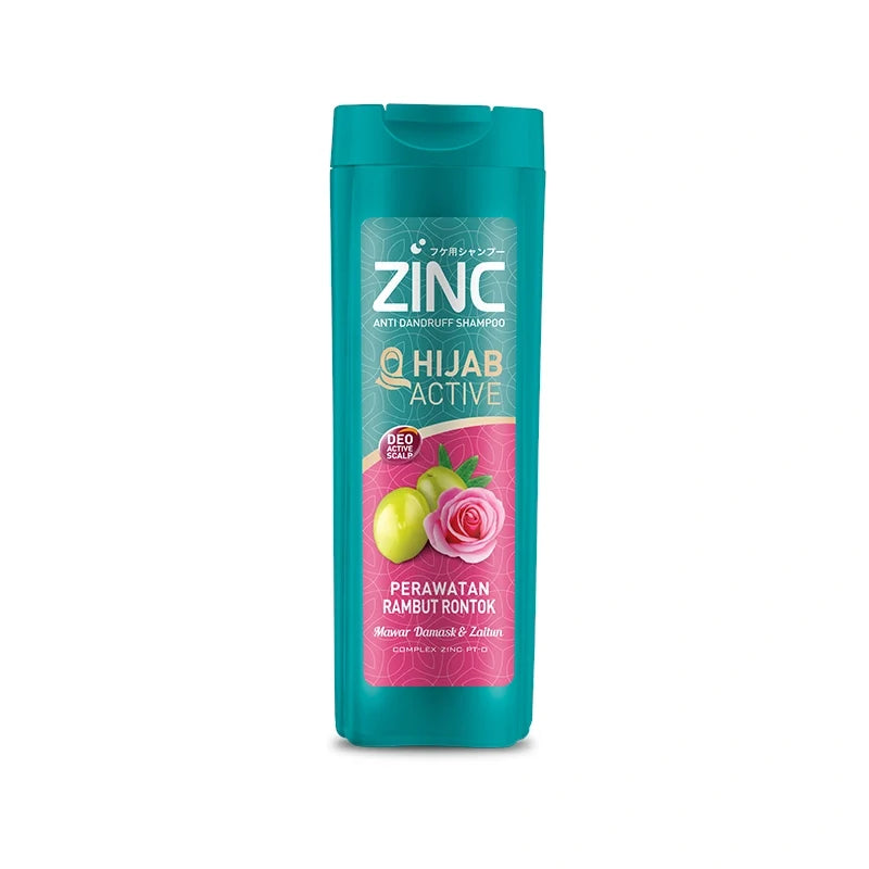 Zinc Hair Loss Treatment Hijab Active Anti Dandruff Shampoo 340 ML