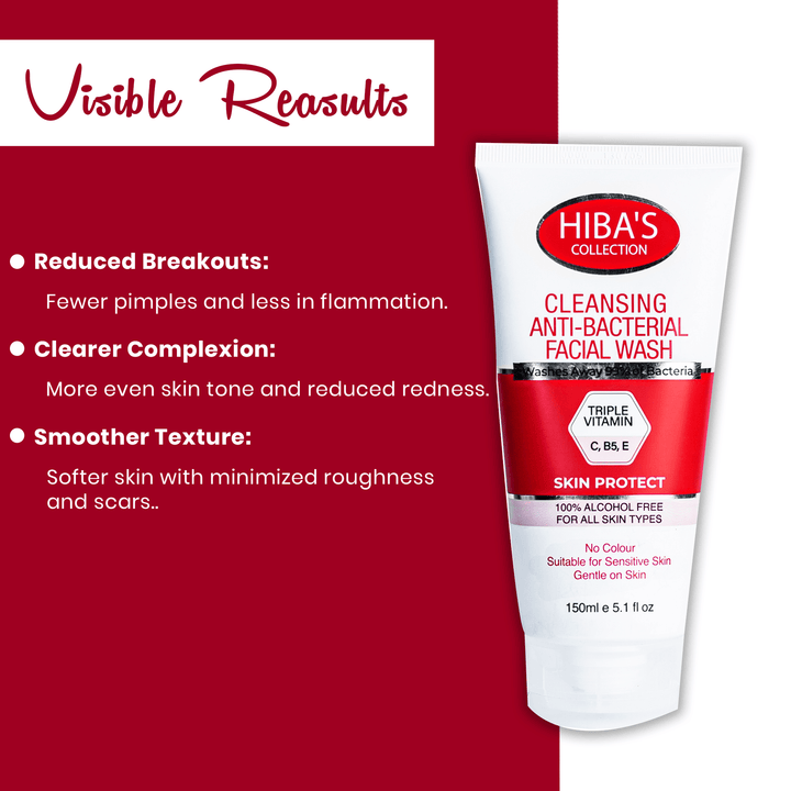 Hiba's Collection(Cleansing Anti-Bacterial) Facial Wash 150ml