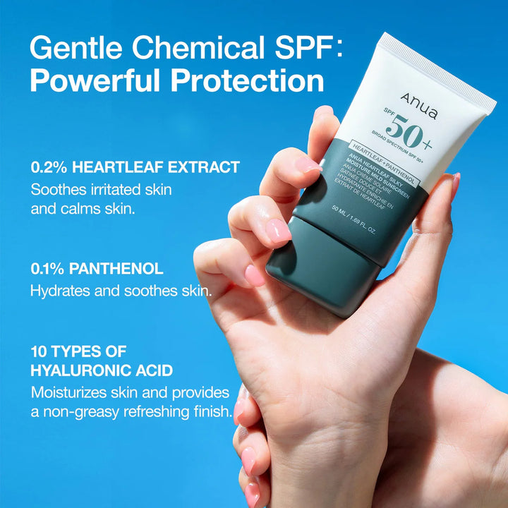 Heartleaf Silky Moisture Mild Sunscreen - Image 3