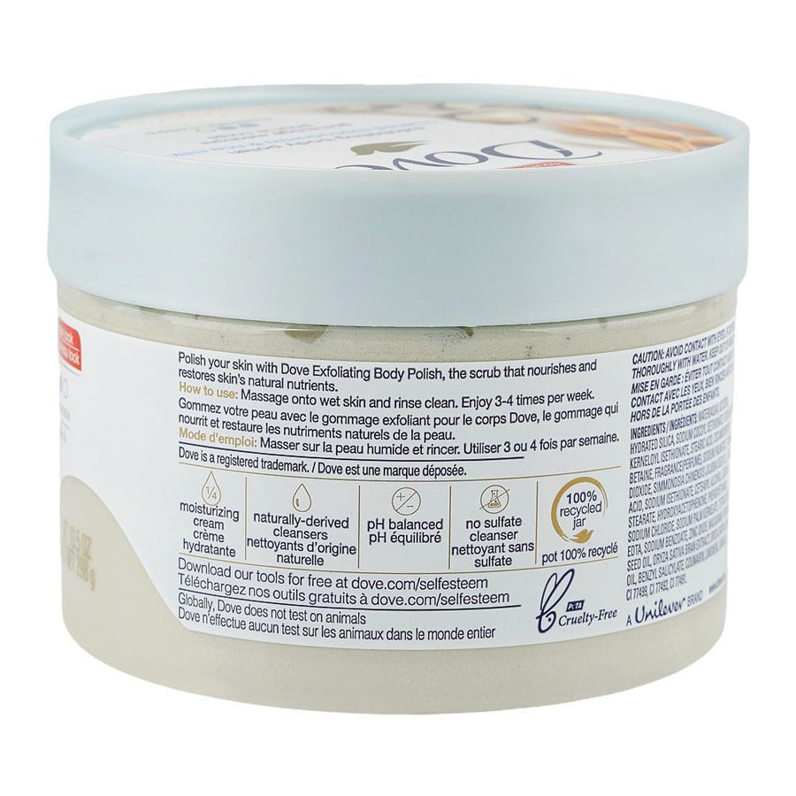 Dove Crushed Macadamia & Rice Milk Exfoliating Body Polish 298 GM