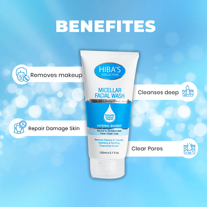 Hiba's Collection (Micellar) Facial Wash 150ml