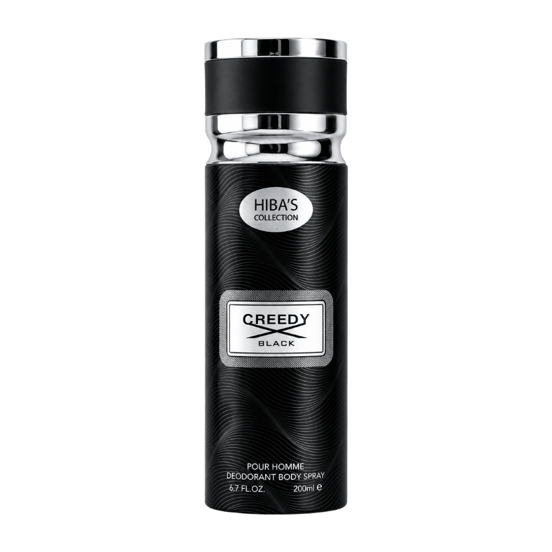 Hiba's Collection (Creedy Black Body Spray For Men) 200ml