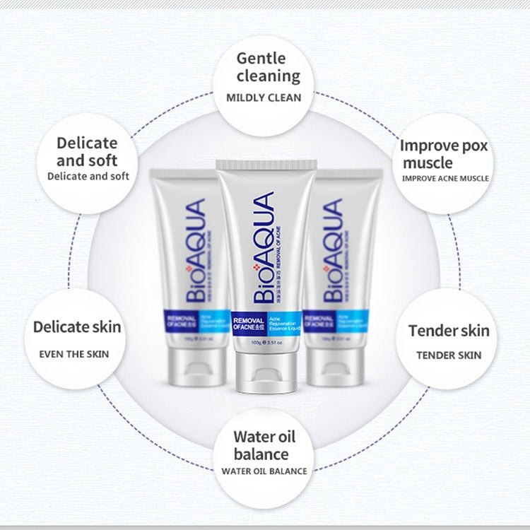BIOAQUA Oil Control Anti Acne Facial Cleanser 100g