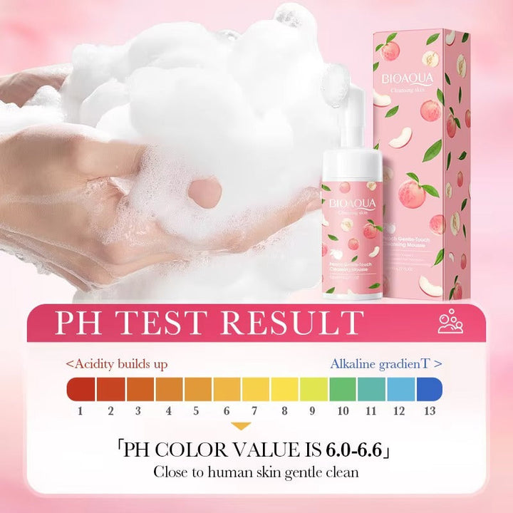BIOAQUA Peach Gentle-Touch Cleansing Mousse 120ml