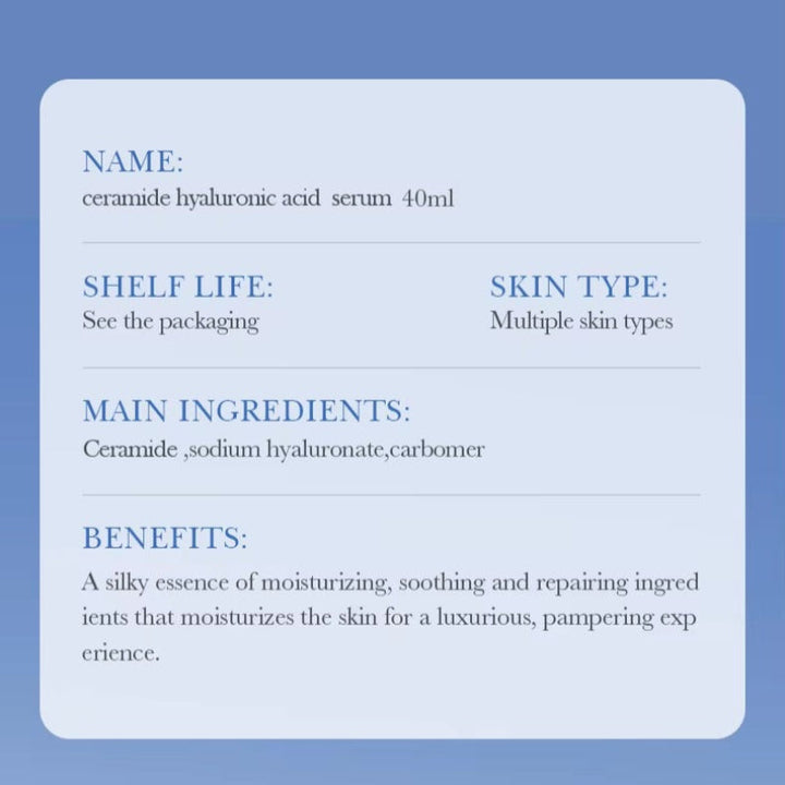 BIOAQUA Triple Ceramide & Hyaluronic Acid Moisturizing  Serum - 40ml