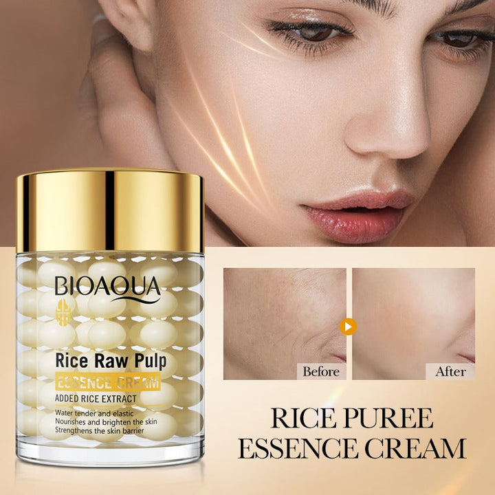 BIOAQUA Rice Raw Pulp Nourishes Brighten Essence Cream 60g