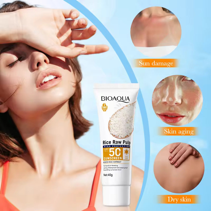 BIOAQUA Rice Sunscreen SPF50+ Waterproof 40g