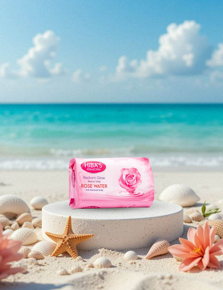 Hiba'S Collection Beauty Bath Soap  (Radiant Glow Rose Water) 125 gm
